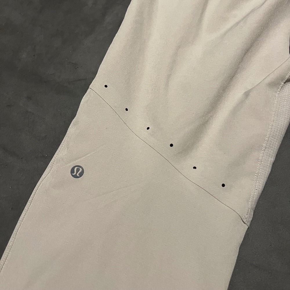 Lululemon License To Train Textured Beige‎ Jogger Gym Mens Large - Picture 5 of 6